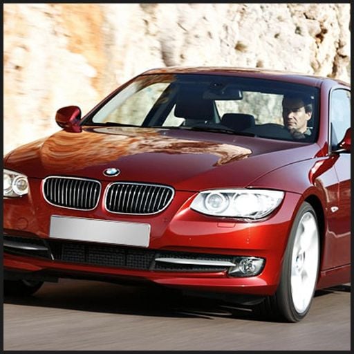 Red BMW Car
